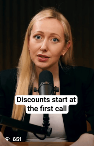 Discounts Start at the First Call